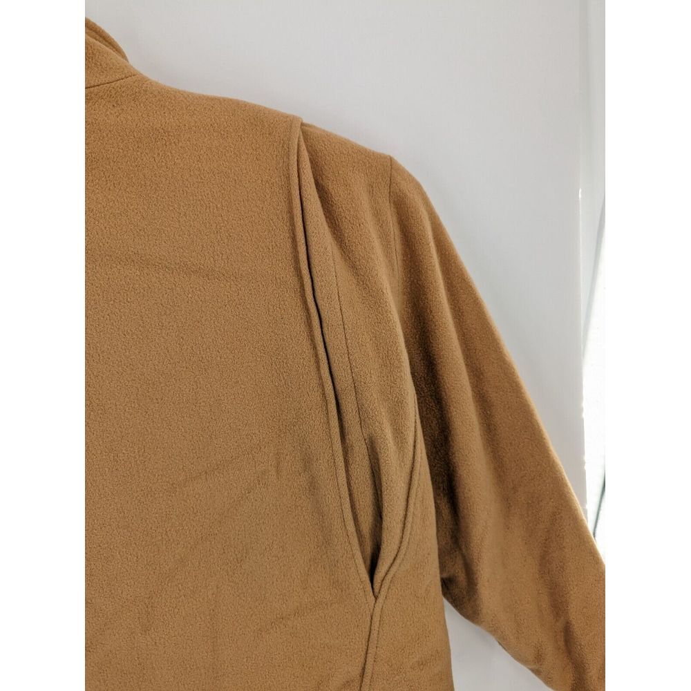 Woolrich Vintage USA Made Men's Wool Tan Bomber Jacket Coat, Flannel Lined, XL - Picture 8 of 12
